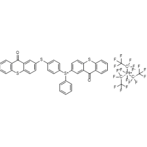 (9-oxo-9H-thioxanthen-2-yl)(4-((9-oxo-9H-thioxanthen-2-yl)thio)phenyl)(phenyl)sulfonium trifluorotris(perfluoroethyl)phosphate(V)|CS-1271372