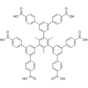 5',5''''-(4''-Carboxy-5'-(4-carboxyphenyl)-2,4,6-trimethyl-[1,1':3',1''-terphenyl]-3,5-diyl)bis(([1,1':3',1''-terphenyl]-4,4''-dicarboxylic acid))|CS-1271426