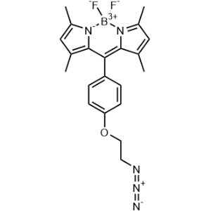 10-(4-(2-azidoethoxy)phenyl)-5,5-difluoro-1,3,7,9-tetramethyl-5H-4lambda4,5lambda4-dipyrrolo[1,2-c:2',1'-f][1,3,2]diazaborinine|CS-1271655