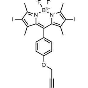 5,5-difluoro-2,8-diiodo-1,3,7,9-tetramethyl-10-(4-(prop-2-yn-1-yloxy)phenyl)-5H-4lambda4,5lambda4-dipyrrolo[1,2-c:2',1'-f][1,3,2]diazaborinine|CS-1271660