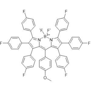 5,5-difluoro-1,2,3,7,8,9-hexakis(4-fluorophenyl)-10-(4-methoxyphenyl)-5H-4lambda4,5lambda4-dipyrrolo[1,2-c:2',1'-f][1,3,2]diazaborinine|CS-1271677