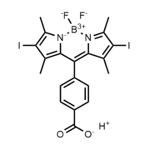 hydrogen 4-(5,5-difluoro-2,8-diiodo-1,3,7,9-tetramethyl-5H-4lambda4,5lambda4-dipyrrolo[1,2-c:2',1'-f][1,3,2]diazaborinin-10-yl)benzoate|CS-1271678