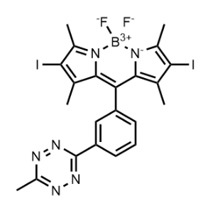 5,5-difluoro-2,8-diiodo-1,3,7,9-tetramethyl-10-(3-(6-methyl-1,2,4,5-tetrazin-3-yl)phenyl)-5H-4lambda4,5lambda4-dipyrrolo[1,2-c:2',1'-f][1,3,2]diazaborinine|CS-1271716