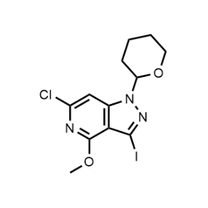 6-Chloro-3-iodo-4-methoxy-1-(tetrahydro-2H-pyran-2-yl)-1H-pyrazolo[4,3-c]pyridine|CS-1271823