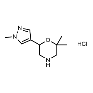 2,2-Dimethyl-6-(1-methyl-1H-pyrazol-4-yl)morpholine hydrochloride|CS-1271868