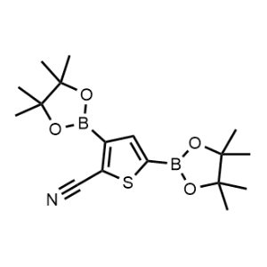 3,5-Bis(4,4,5,5-tetramethyl-1,3,2-dioxaborolan-2-yl)thiophene-2-carbonitrile|CS-1271978