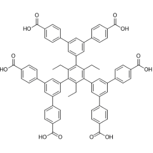 5',5''''-(4''-Carboxy-5'-(4-carboxyphenyl)-2,4,6-triethyl-[1,1':3',1''-terphenyl]-3,5-diyl)bis(([1,1':3',1''-terphenyl]-4,4''-dicarboxylic acid))|CS-1272222