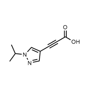 3-(1-Isopropyl-1H-pyrazol-4-yl)propiolic acid|CS-1273594
