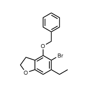 4-(Benzyloxy)-5-bromo-6-ethyl-2,3-dihydrobenzofuran|CS-1273644