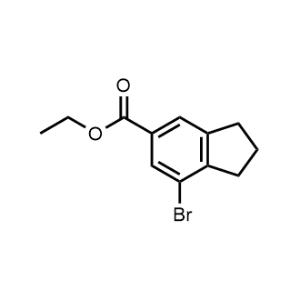 Ethyl 7-bromo-2,3-dihydro-1H-indene-5-carboxylate|CS-1273685