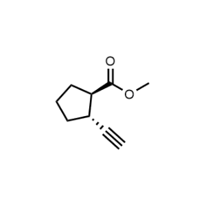 rel-Methyl (1R,2R)-2-ethynylcyclopentane-1-carboxylate|CS-1274193