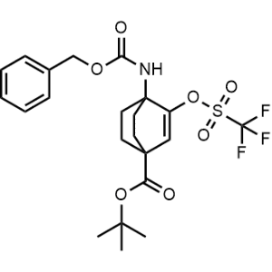 tert-Butyl 4-(((benzyloxy)carbonyl)amino)-3-(((trifluoromethyl)sulfonyl)oxy)bicyclo[2.2.2]oct-2-ene-1-carboxylate|CS-1274299