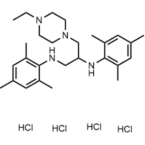 3-(4-Ethylpiperazin-1-yl)-N1,N2-dimesitylpropane-1,2-diamine tetrahydrochloride|CS-1276541