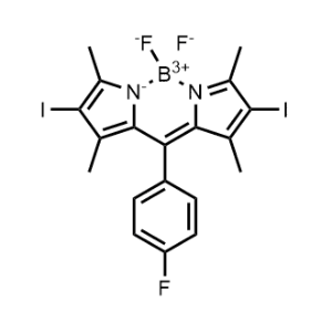 5,5-Difluoro-10-(4-fluorophenyl)-2,8-diiodo-1,3,7,9-tetramethyl-5H-4l4,5l4-dipyrrolo[1,2-c:2',1'-f][1,3,2]diazaborinine|CS-1276559