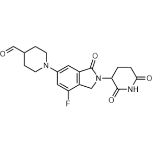 1-(2-(2,6-Dioxopiperidin-3-yl)-7-fluoro-3-oxoisoindolin-5-yl)piperidine-4-carbaldehyde|CS-1277135