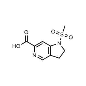 1-(Methylsulfonyl)-2,3-dihydro-1H-pyrrolo[3,2-c]pyridine-6-carboxylic acid|CS-1277177