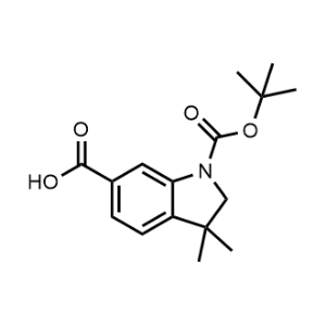 1-(tert-Butoxycarbonyl)-3,3-dimethylindoline-6-carboxylic acid|CS-1277236