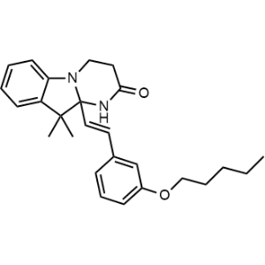 (E)-10,10-Dimethyl-10a-(3-(pentyloxy)styryl)-3,4,10,10a-tetrahydropyrimido[1,2-a]indol-2(1H)-one|CS-1277252