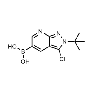 (2-(tert-Butyl)-3-chloro-2H-pyrazolo[3,4-b]pyridin-5-yl)boronic acid|CS-1279502