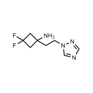 1-(2-(1H-1,2,4-Triazol-1-yl)ethyl)-3,3-difluorocyclobutan-1-amine|CS-1290740