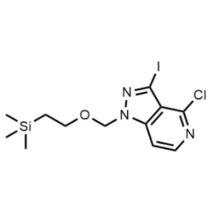 4-Chloro-3-iodo-1-((2-(trimethylsilyl)ethoxy)methyl)-1H-pyrazolo[4,3-c]pyridine|CS-1296589