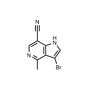 3-Bromo-4-methyl-1H-pyrrolo[3,2-c]pyridine-7-carbonitrile|CS-1296616