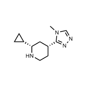 (2S,4R)-2-Cyclopropyl-4-(4-methyl-4H-1,2,4-triazol-3-yl)piperidine|CS-1296841