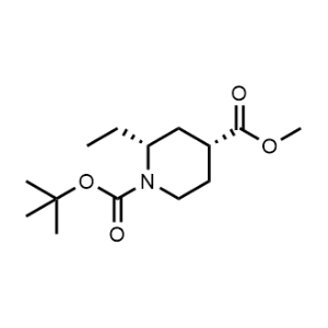 rel-1-(tert-Butyl) 4-methyl (2R,4R)-2-ethylpiperidine-1,4-dicarboxylate|CS-1296870