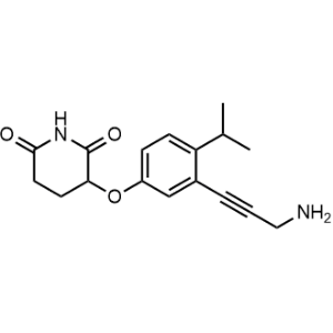 3-(3-(3-Aminoprop-1-yn-1-yl)-4-isopropylphenoxy)piperidine-2,6-dione|CS-1298018