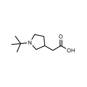 2-(1-(tert-Butyl)pyrrolidin-3-yl)acetic acid|CS-1298084