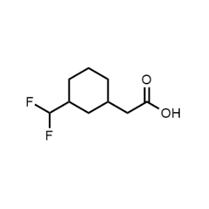 2-(3-(Difluoromethyl)cyclohexyl)acetic acid|CS-1298109