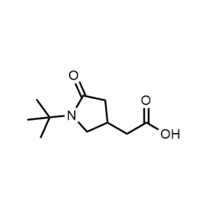 2-(1-(tert-Butyl)-5-oxopyrrolidin-3-yl)acetic acid|CS-1298202