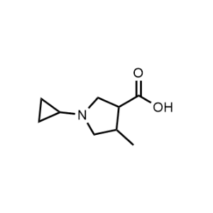 1-Cyclopropyl-4-methylpyrrolidine-3-carboxylic acid|CS-1298227