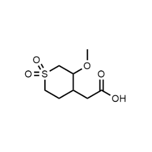 2-(3-Methoxy-1,1-dioxidotetrahydro-2H-thiopyran-4-yl)acetic acid|CS-1299018