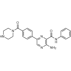 3-Amino-N-phenyl-6-(4-(piperazine-1-carbonyl)phenyl)pyrazine-2-carboxamide|CS-1299342