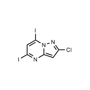 2-Chloro-5,7-diiodopyrazolo[1,5-a]pyrimidine|CS-1299442