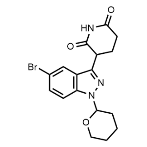 3-(5-Bromo-1-(tetrahydro-2H-pyran-2-yl)-1H-indazol-3-yl)piperidine-2,6-dione|CS-1299707