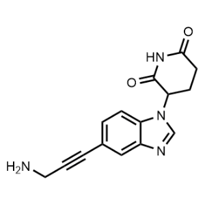3-(5-(3-Aminoprop-1-yn-1-yl)-1H-benzo[d]imidazol-1-yl)piperidine-2,6-dione|CS-1299843