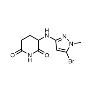 3-((5-Bromo-1-methyl-1H-pyrazol-3-yl)amino)piperidine-2,6-dione|CS-1299844