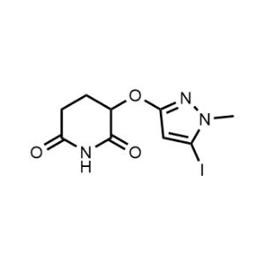 3-((5-Iodo-1-methyl-1H-pyrazol-3-yl)oxy)piperidine-2,6-dione|CS-1299847