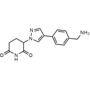 3-(4-(4-(Aminomethyl)phenyl)-1H-pyrazol-1-yl)piperidine-2,6-dione|CS-1299898