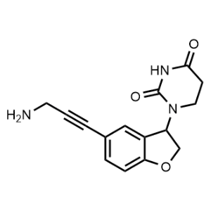 1-(5-(3-Aminoprop-1-yn-1-yl)-2,3-dihydrobenzofuran-3-yl)dihydropyrimidine-2,4(1H,3H)-dione|CS-1299934