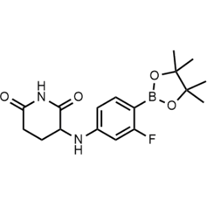 3-((3-Fluoro-4-(4,4,5,5-tetramethyl-1,3,2-dioxaborolan-2-yl)phenyl)amino)piperidine-2,6-dione|CS-1300002