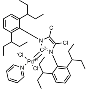 (SP-4-1)-[1,3-Bis[2,6-bis(1-ethylpropyl)phenyl]-4,5-dichloro-1,3-dihydro-2H-imidazol-2-ylidene]dichloro(pyridine)palladium|CS-1300164