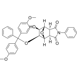 rel-(3aR,4R,5S,6S,7S,7aS)-5-(Bis(4-methoxyphenyl)(phenyl)methoxy)-6-hydroxy-2-phenylhexahydro-1H-4,7-epoxyisoindole-1,3(2H)-dione|CS-1300308