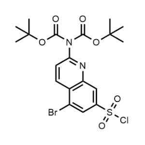 Di-tert-butyl (5-bromo-7-(chlorosulfonyl)quinolin-2-yl)iminodicarbonate|CS-1300436
