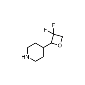4-(3,3-Difluorooxetan-2-yl)piperidine|CS-1300496