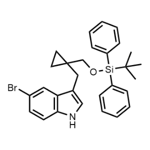 5-Bromo-3-((1-(((tert-butyldiphenylsilyl)oxy)methyl)cyclopropyl)methyl)-1H-indole|CS-1301115