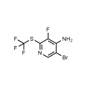 5-Bromo-3-fluoro-2-((trifluoromethyl)thio)pyridin-4-amine|CS-1301481