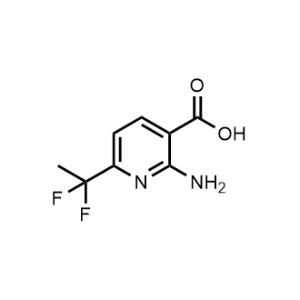 2-Amino-6-(1,1-difluoroethyl)nicotinic acid|CS-1301529